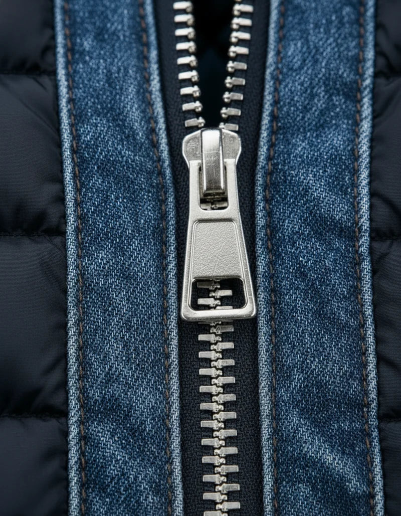 Herrwert | Herren Thermo-Denim-Hybridjacke mit warmem Futter für kalte Tage