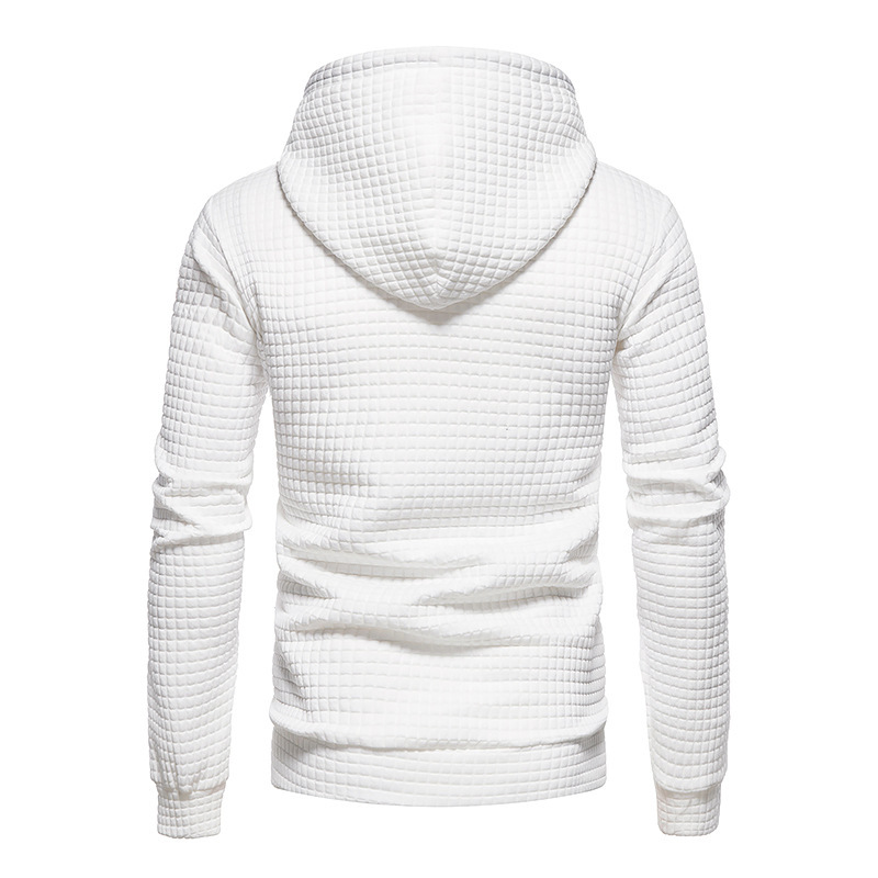 Herrwert | Herren Kapuzenpullover mit strukturierter Waffeloptik und Kängurutasche