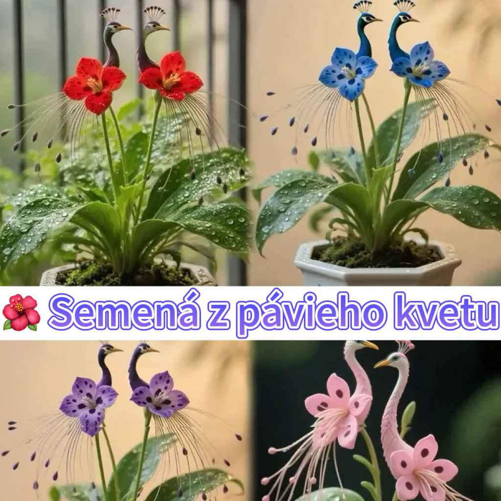 🔥Posledné 3 hodiny: 50 % zľava 🌺 Semená pávieho kvetu ✨ Jednoduché na pestovanie