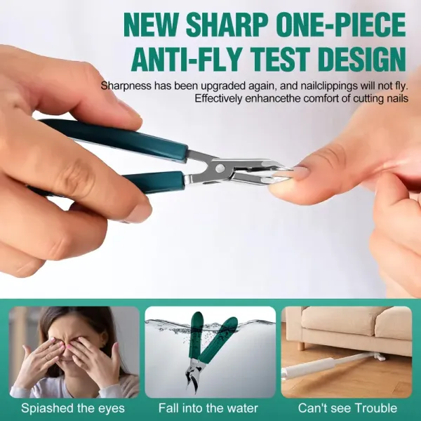 ✂️✨ Sada klieští na nechty Eagle Beak so širokou čeľusťou | 25° skosená čepeľ proti štiepeniu, ideálna na hrubé a zarastené nechty na nohách | Ultra ostrý nástroj na manikúru a pedikúru z nehrdzavejúcej ocele 🦅