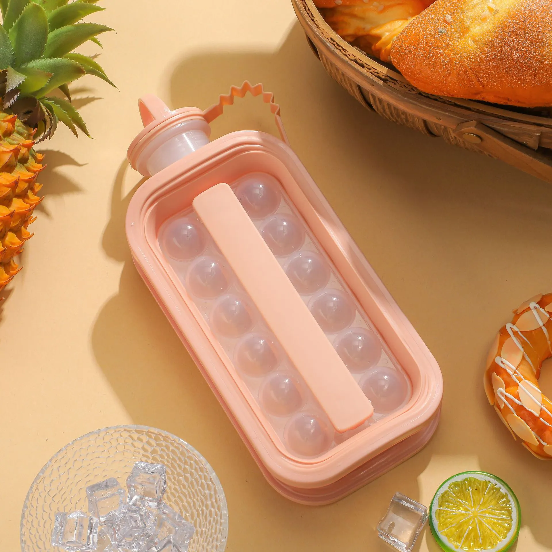🌞Letná novinka – hit zliav – o 50 % lacnejšie🧊🍹Prenosná silikónová forma na ľadové gule v tvare fľaše
