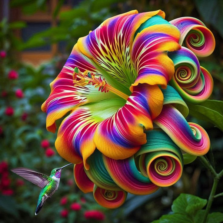 Semená špirálového kvetu Rainbow Swirl - vzácny kvet
