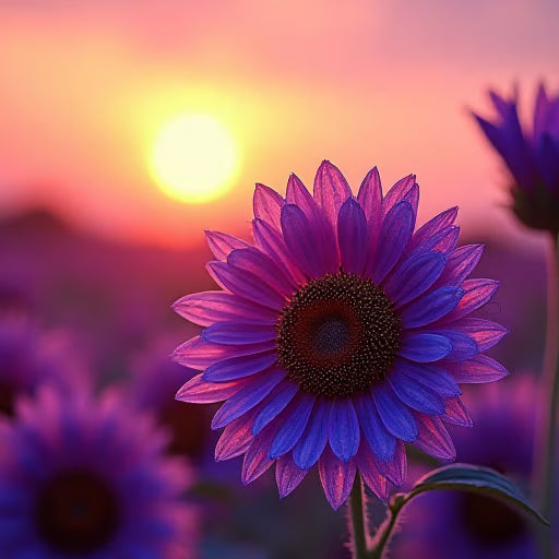 💜 Obrovské slnečnicové semienka Midnight Sun 🌻 Vzácna odroda, ktorá rastie do výšky 2,4 metra a viac