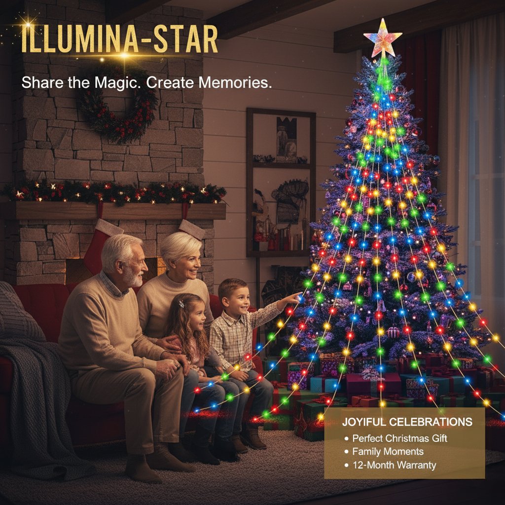 🎁Predčasný sviatočný výpredaj 50% ZĽAVA🎄Vianočné osvetlenie Starlight Cascade