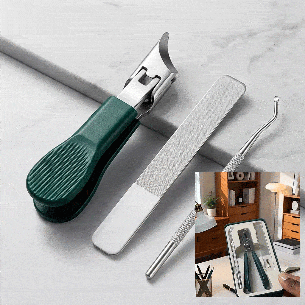 ✂️✨ Sada klieští na nechty Eagle Beak so širokou čeľusťou | 25° skosená čepeľ proti štiepeniu, ideálna na hrubé a zarastené nechty na nohách | Ultra ostrý nástroj na manikúru a pedikúru z nehrdzavejúcej ocele 🦅