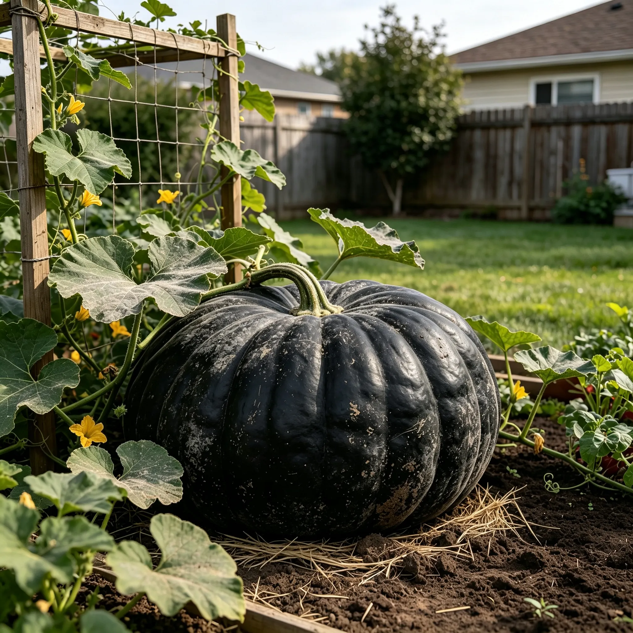 🎃🖤 Obrovské čierne tekvicové semená 💥 Vypestujte si temnú a dramatickú hviezdu halloweenskej záhrady