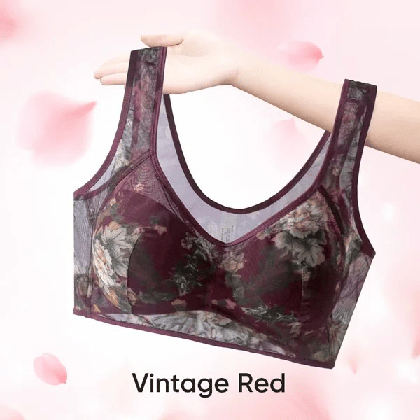 🎁 Super riasená podprsenka | Chladivá pohodlná podprsenka s čipkou Ice Silk