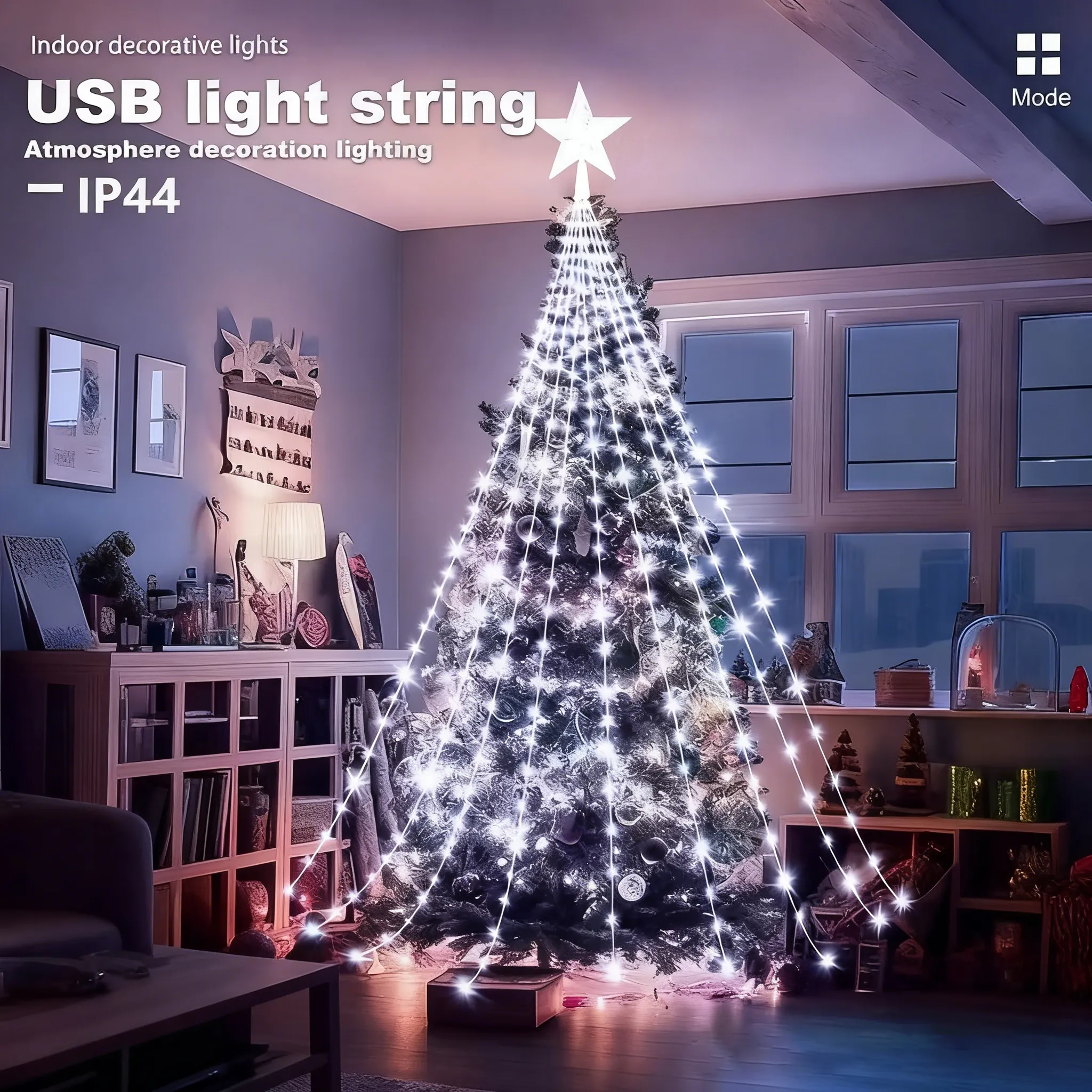 🎁Predčasný sviatočný výpredaj 50% ZĽAVA🎄Vianočné osvetlenie Starlight Cascade