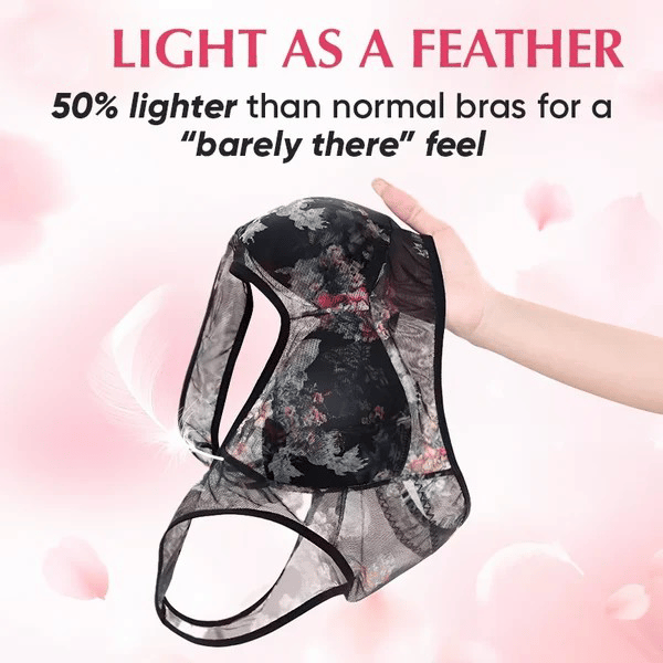 🎁 Super riasená podprsenka | Chladivá pohodlná podprsenka s čipkou Ice Silk