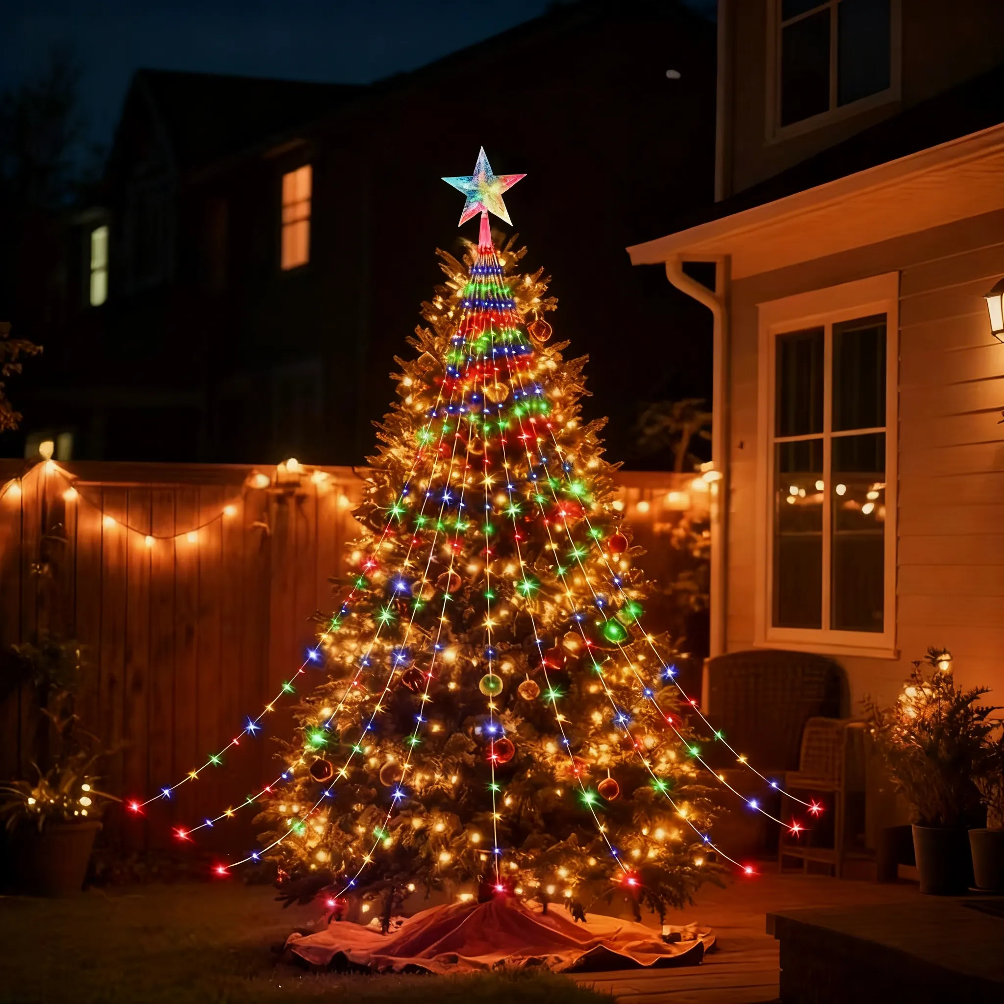 🎁Predčasný sviatočný výpredaj 50% ZĽAVA🎄Vianočné osvetlenie Starlight Cascade