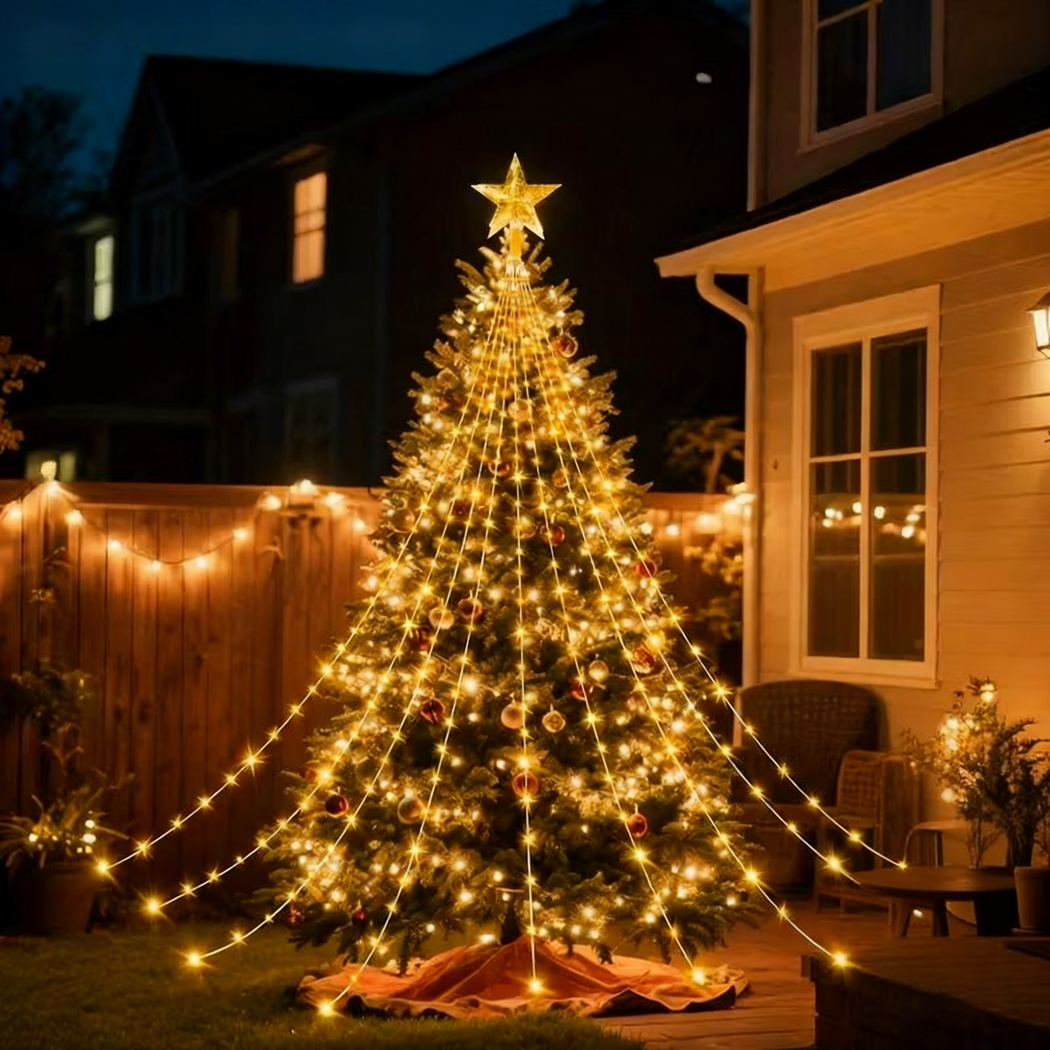 🎁Predčasný sviatočný výpredaj 50% ZĽAVA🎄Vianočné osvetlenie Starlight Cascade