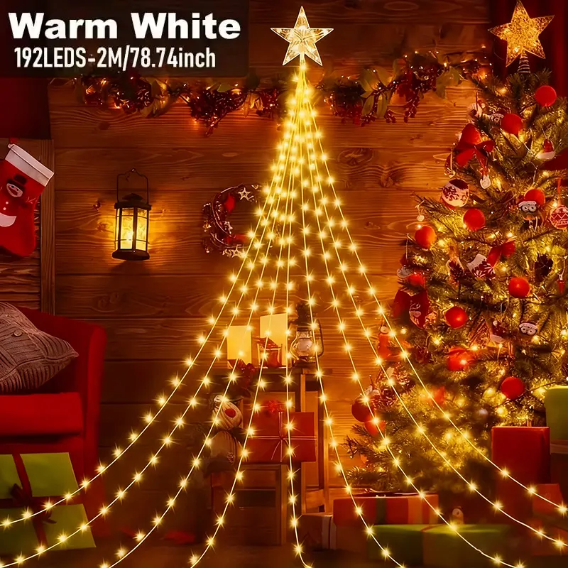 🎁Predčasný sviatočný výpredaj 50% ZĽAVA🎄Vianočné osvetlenie Starlight Cascade