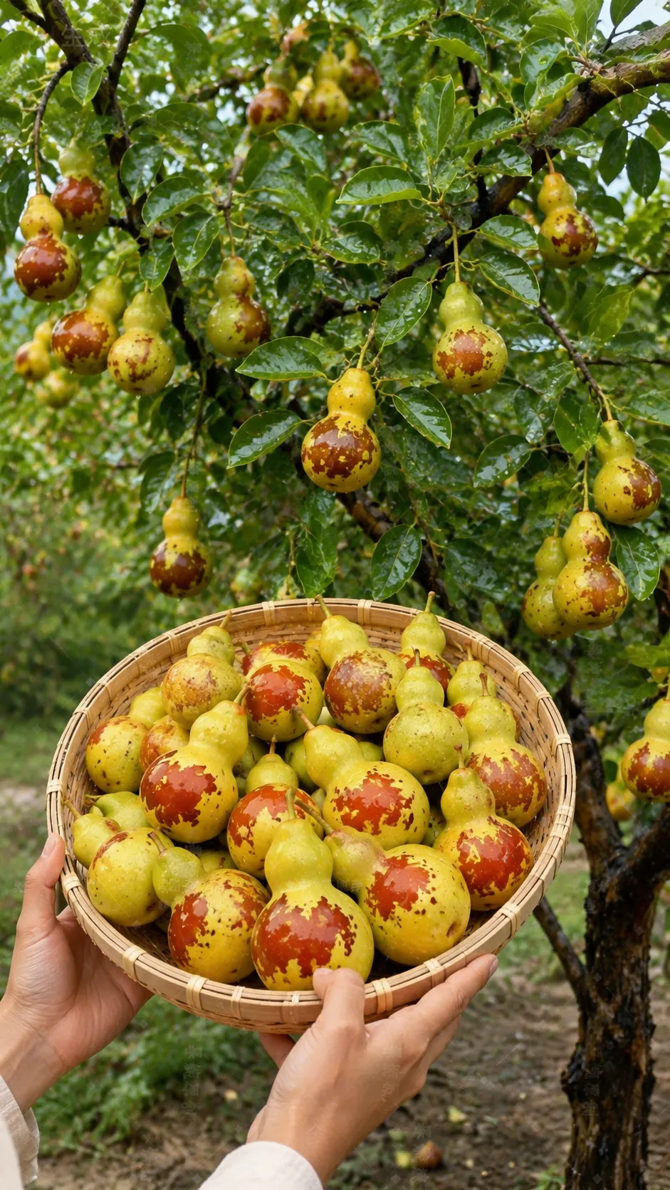 🌿 Semená vzácneho jujubového stromu v tvare tekvice – Plody majú tvar tekvice a sladkú a chrumkavú chuť.