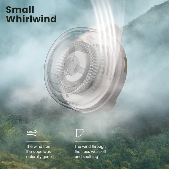🔥💥Prenosný tichý mini elektrický ventilátor bez lopatiek