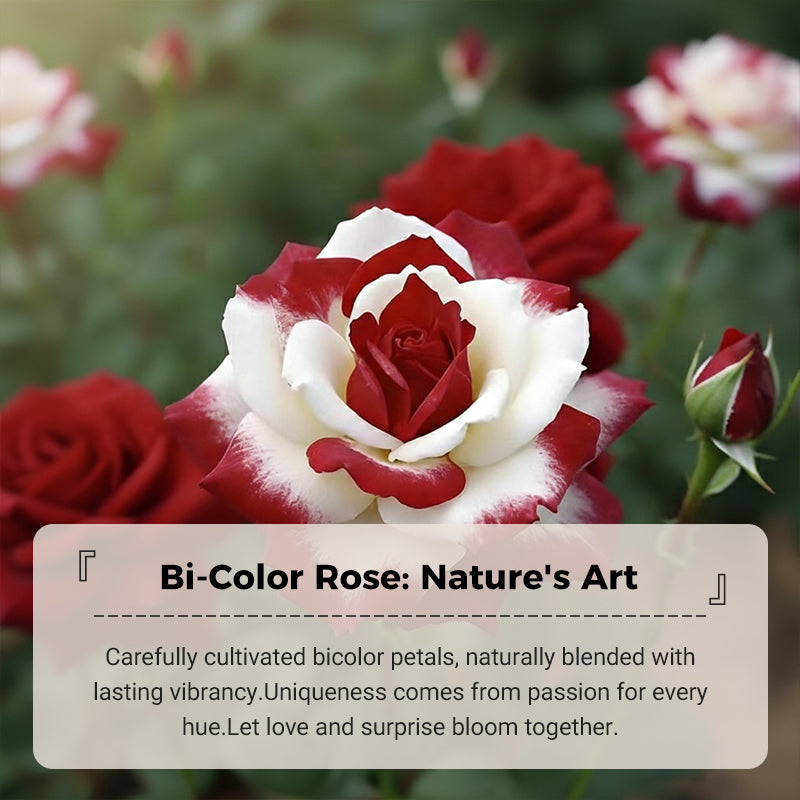 💗【Dvojfarebné červeno-biele semienka ruže】– Jeden kvet, dva druhy romantiky💐. Zaseješ prekvapenie💫, zožneš dvojnásobný prejav lásky!✨💞