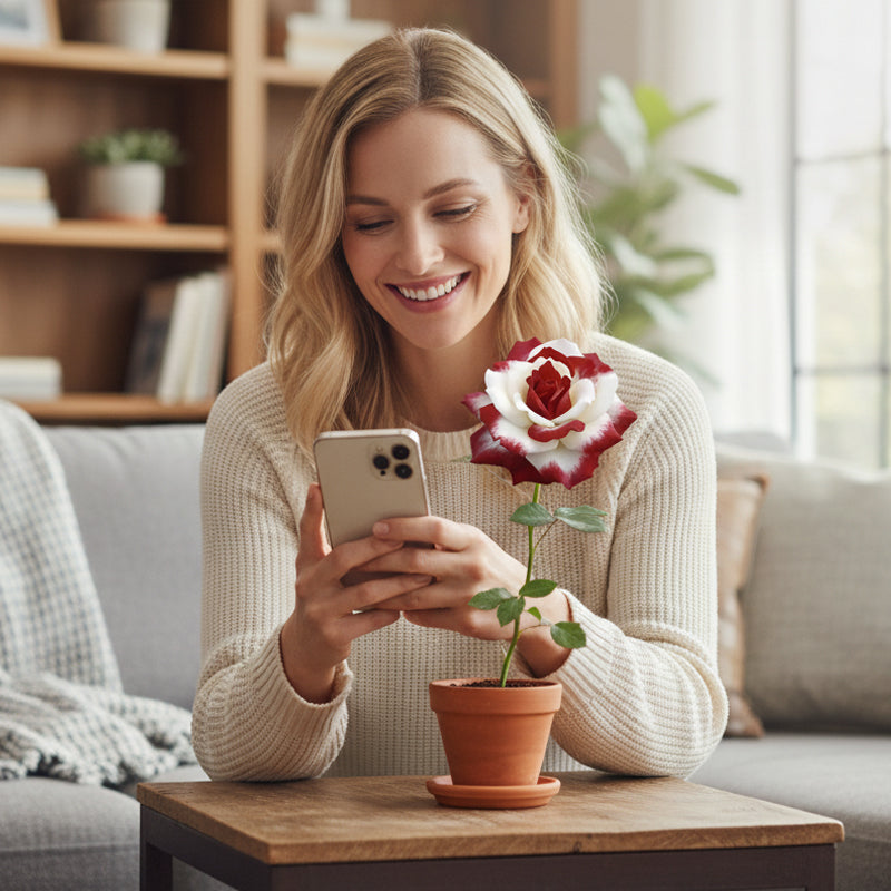 💗【Dvojfarebné červeno-biele semienka ruže】– Jeden kvet, dva druhy romantiky💐. Zaseješ prekvapenie💫, zožneš dvojnásobný prejav lásky!✨💞