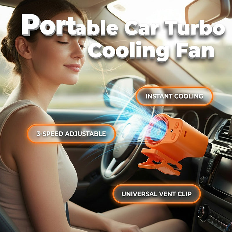 🚗 Užite si chladnú jazdu – Prenosný LED ventilátor do auta s inteligentným displejom – Platba na dobierku 💨🌬️