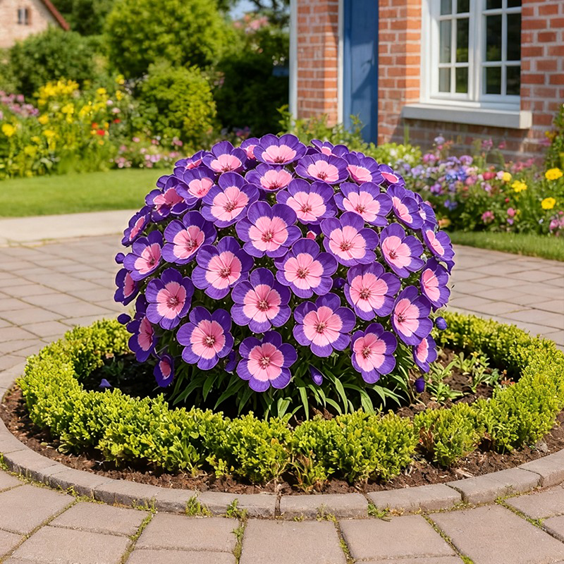 🌸Červený kruhový klinček – žiarivé kvety pre úžasnú záhradu!