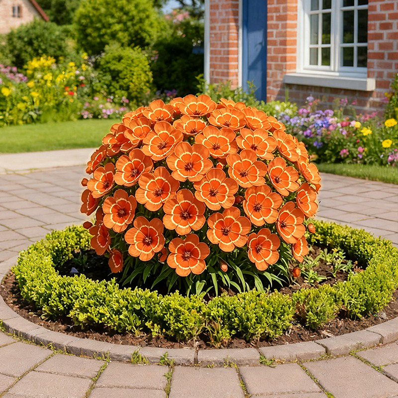 🌸Červený kruhový klinček – žiarivé kvety pre úžasnú záhradu!