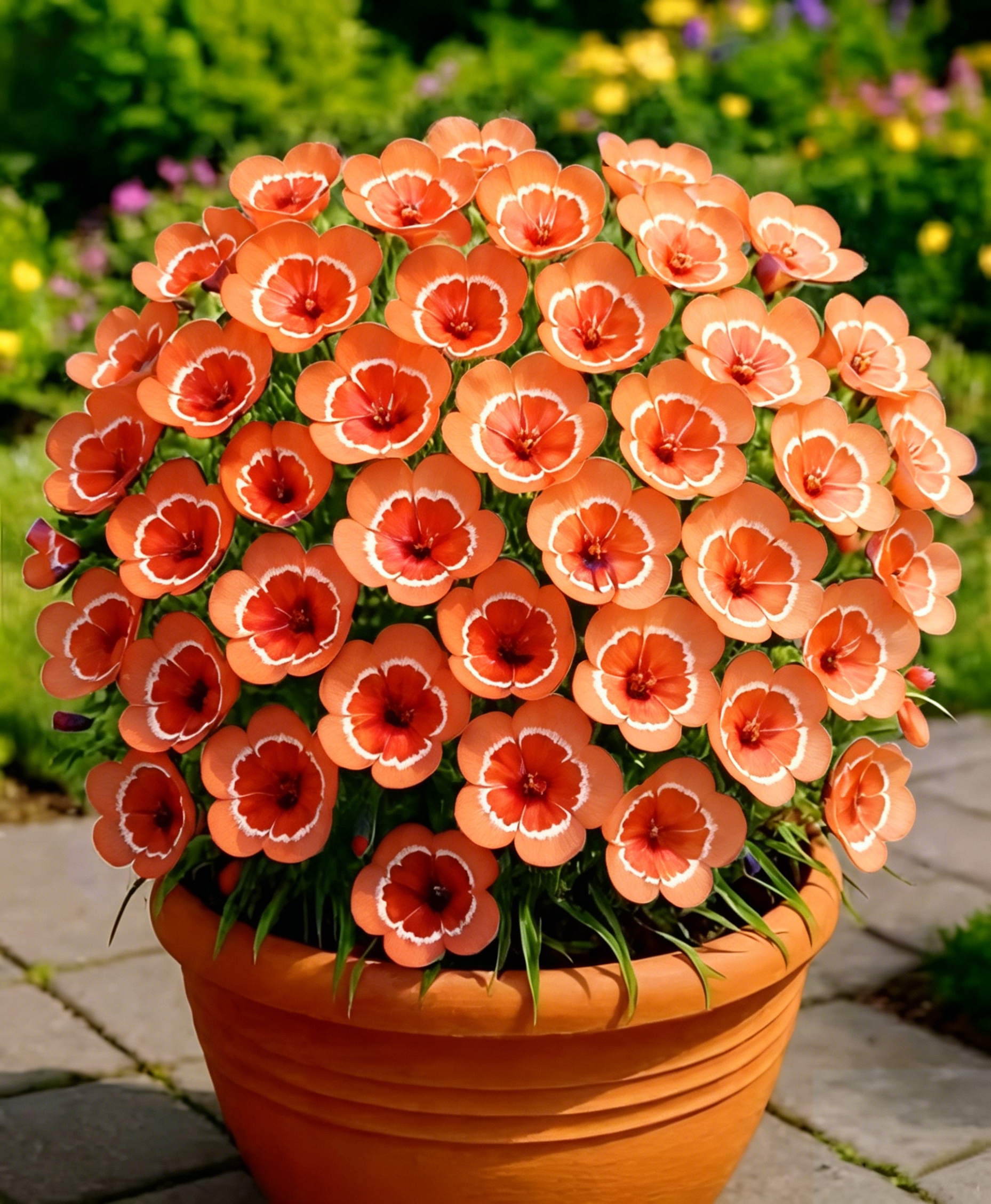 🌸Červený kruhový klinček – žiarivé kvety pre úžasnú záhradu!