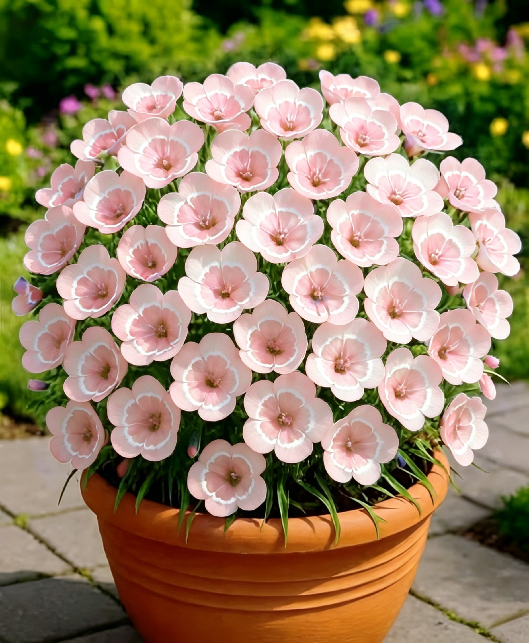 🌸Červený kruhový klinček – žiarivé kvety pre úžasnú záhradu!