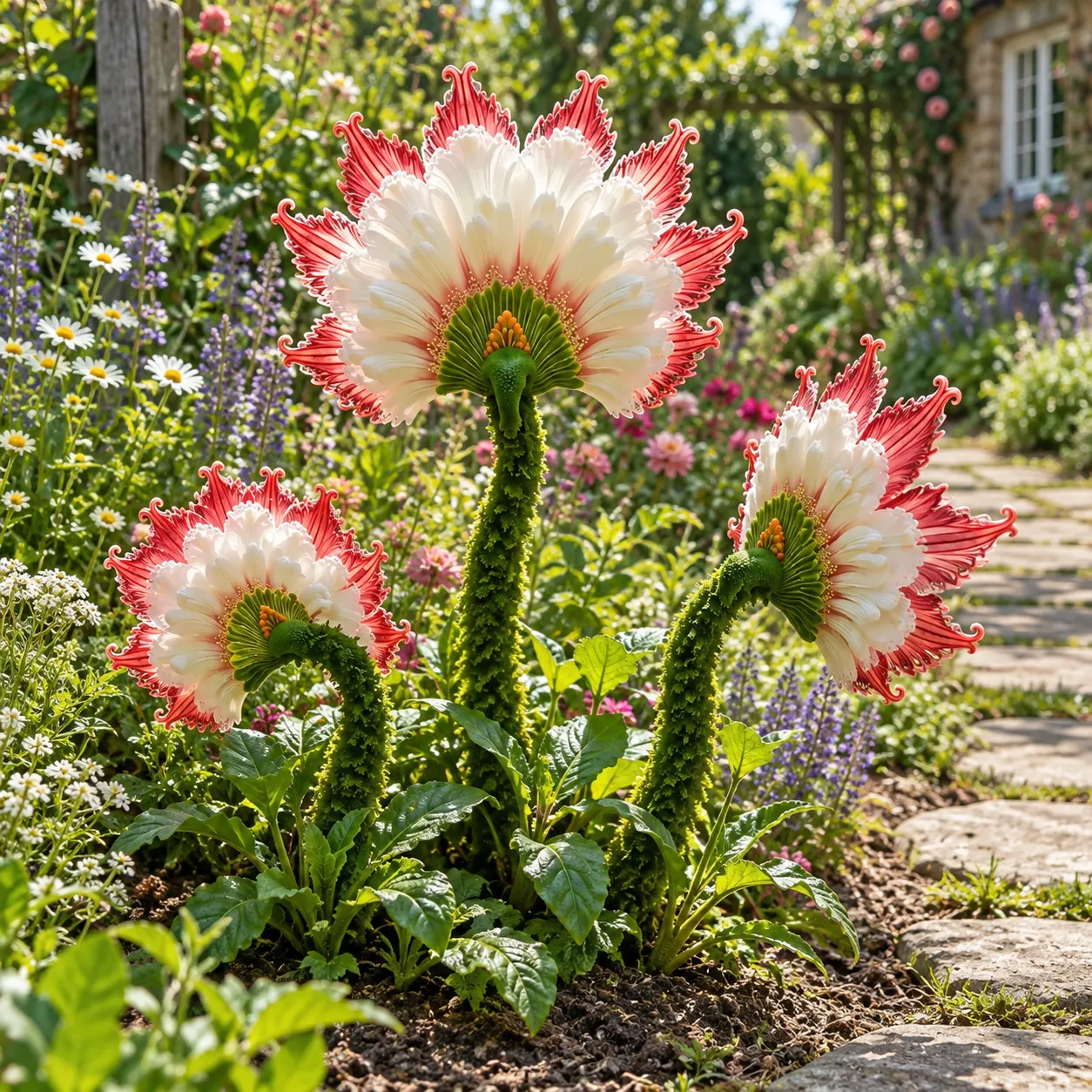 🌸Vzácne semená kvetu kráľovského páva – mimoriadne operené kvety