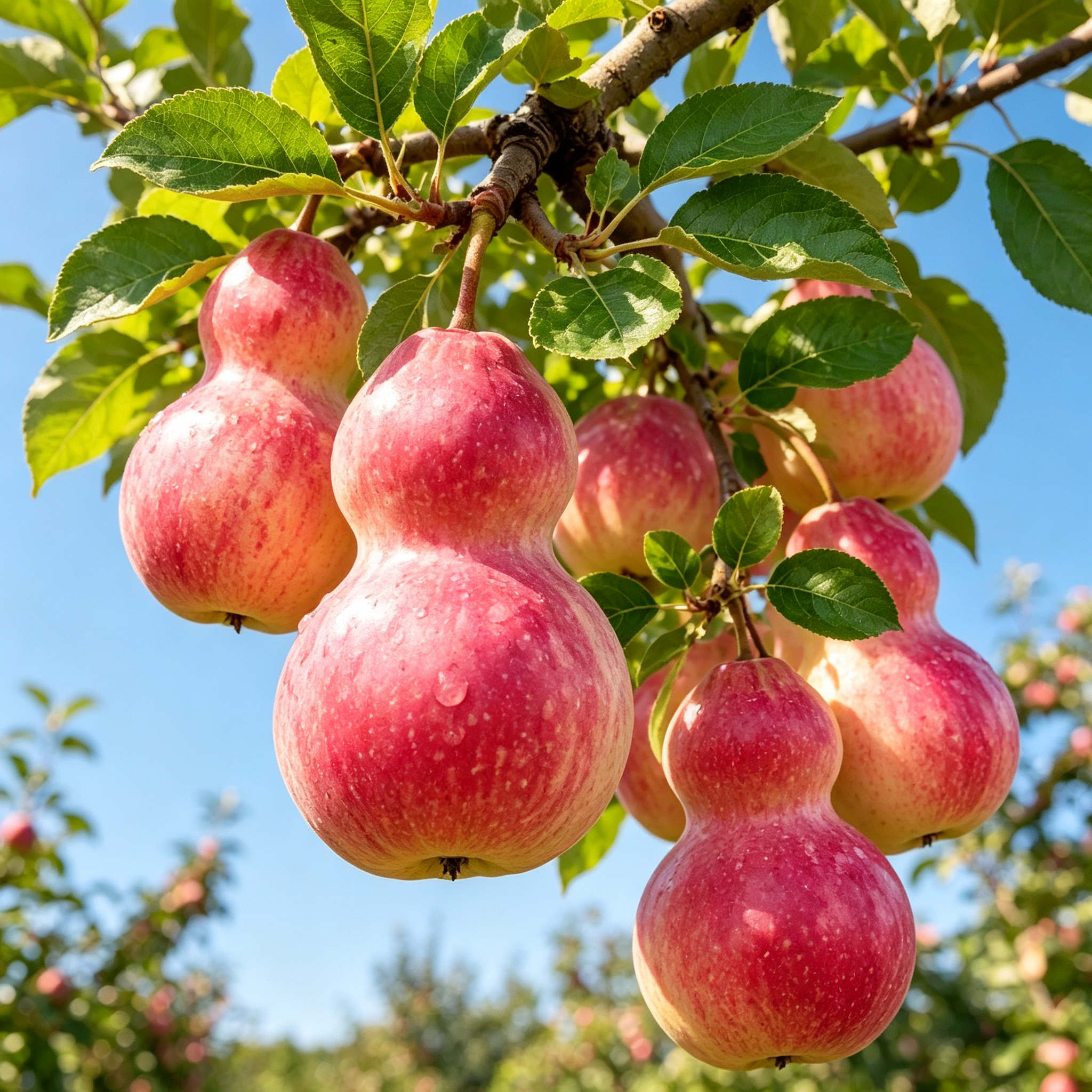 🏡🍎Semena jablek ve tvaru tykve 💥 Vypěstujte si neobvyklé jablko s jedinečným tvarem