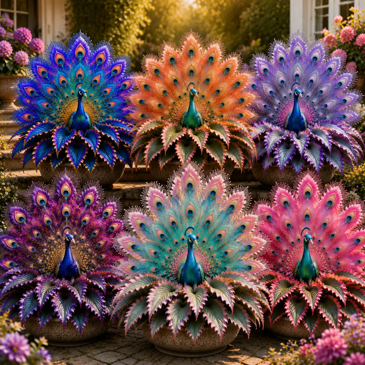🦚Hosta Royal Peacock Feather – vzácna záhradná kráska, ktorú si každý všimne