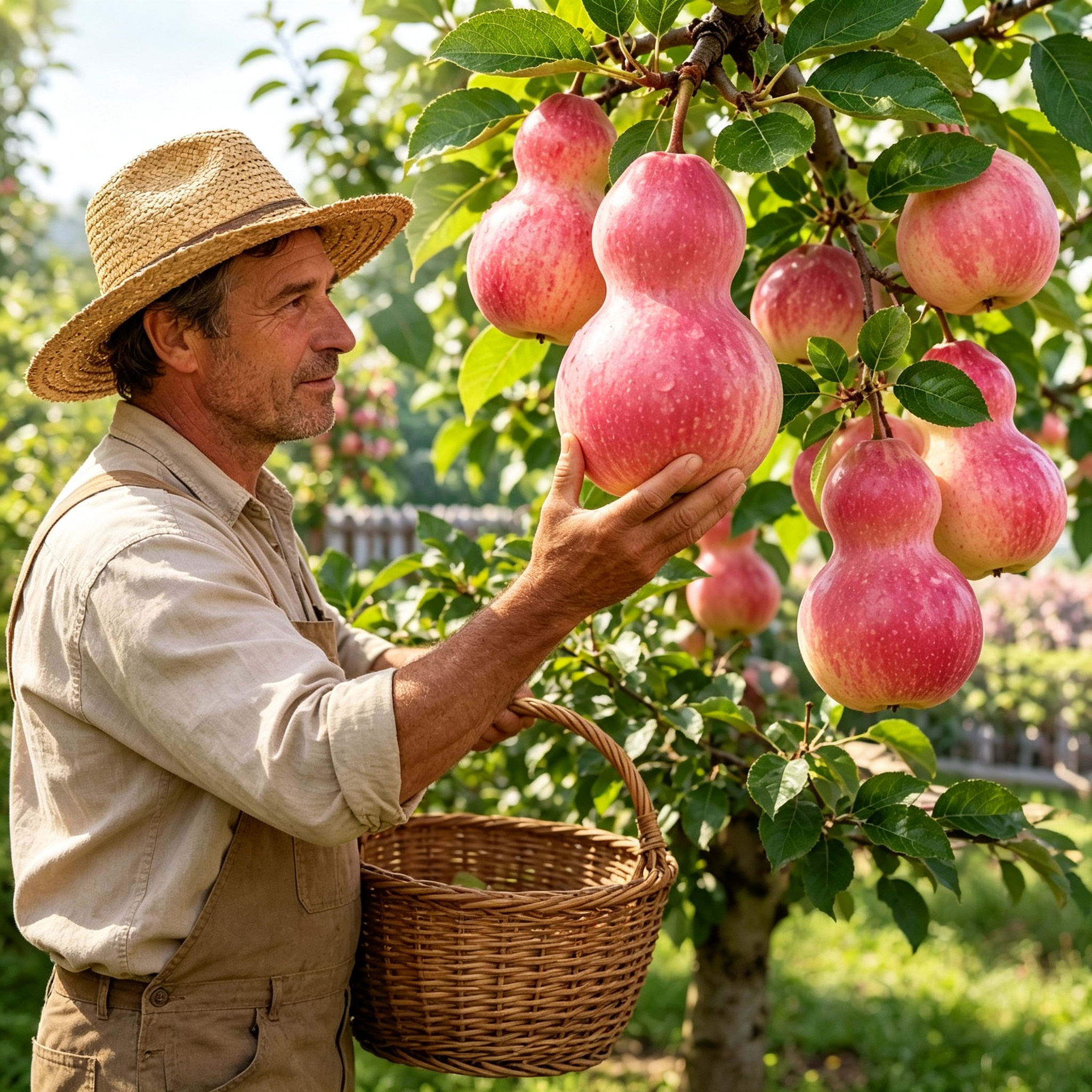 🏡🍎Semena jablek ve tvaru tykve 💥 Vypěstujte si neobvyklé jablko s jedinečným tvarem