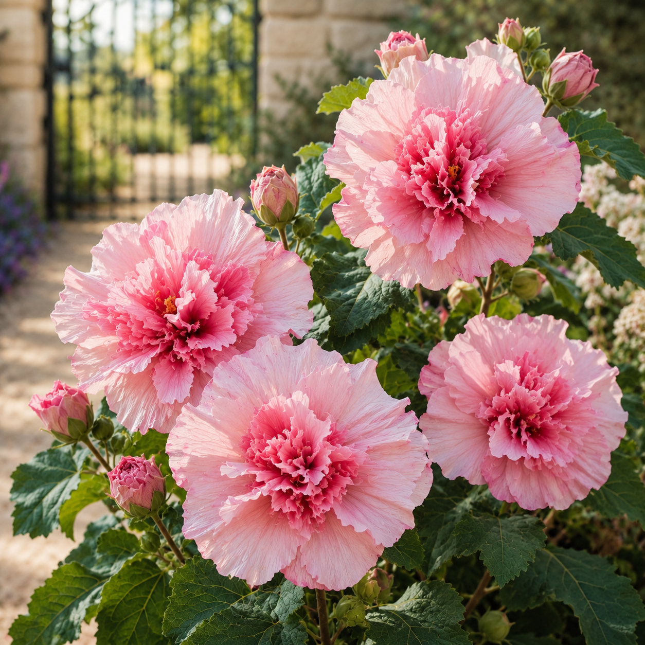 🌸Semená vzácneho kvetu Ruffled Jewel – obrovské vrstvené kvety pre elegantné záhrady a terasy