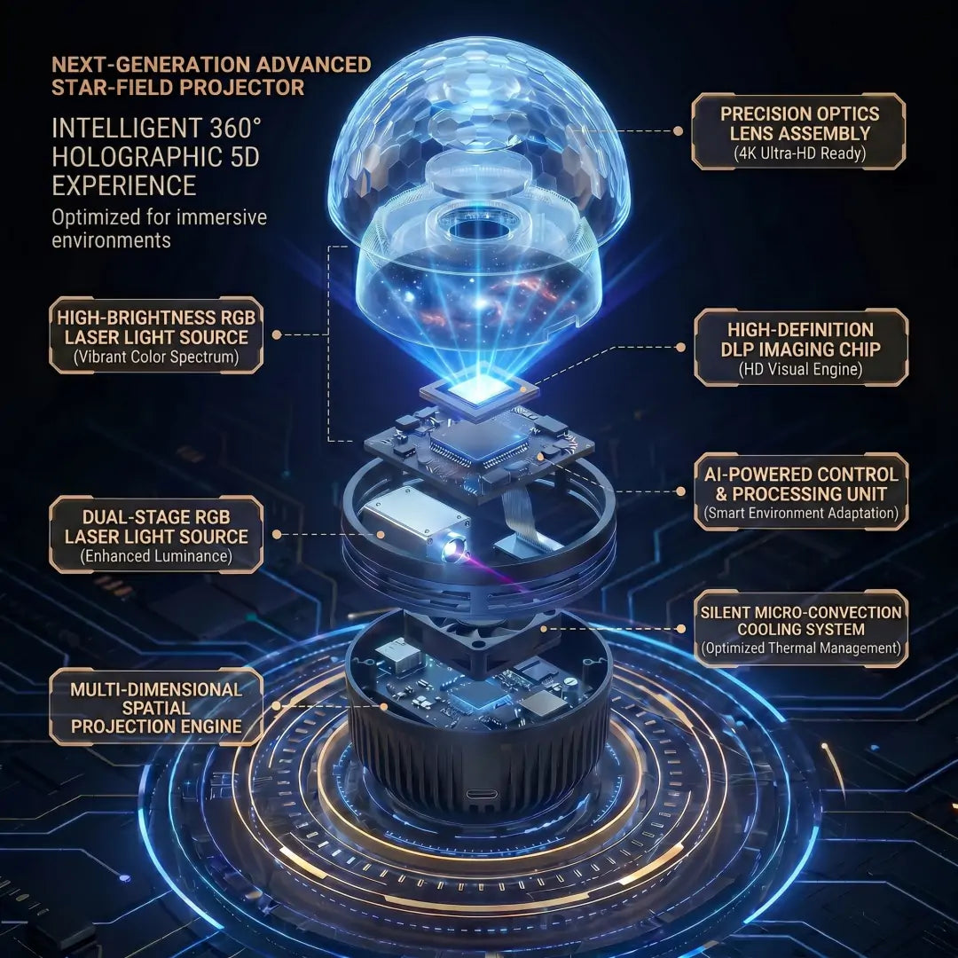 Oficiálny obchod | 💖🎁SCNDR® 360° inteligentný holografický projektor hviezdnej oblohy (HD Smart Dynamic 5D)