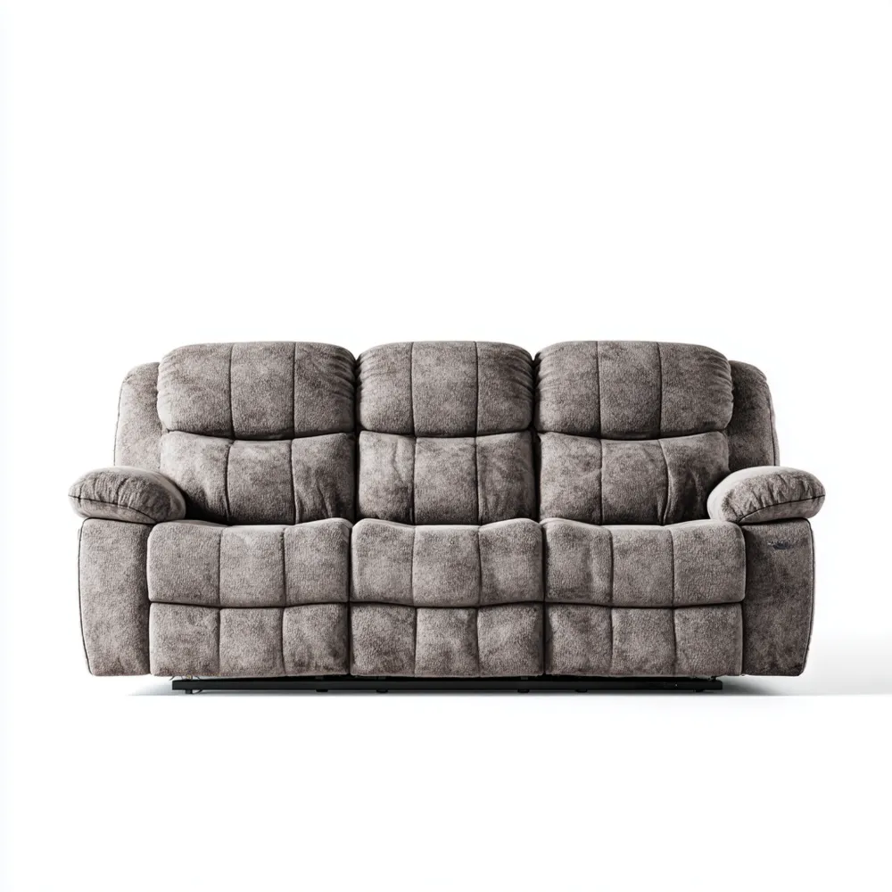 3-Sitzer-Sofa Stoff 210x95x90 cm – Dunkelgrau – Komfort Design-Yelavino
