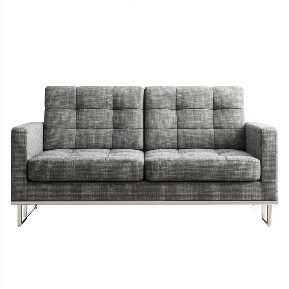 2-Sitzer-Sofa Stoffpolsterung 190x85x78 cm – Dunkelgrau – Modernes Design-Decorhaveny