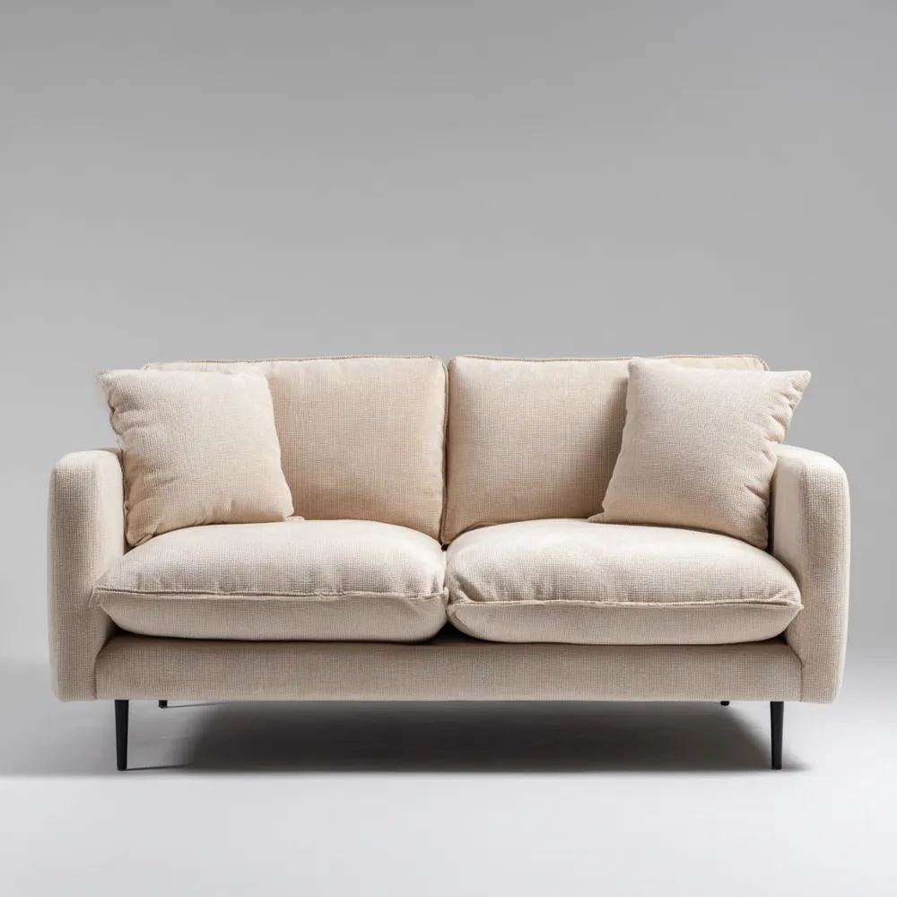 2-Sitzer-Sofa Stoffbezug 150x85x75 cm – Beige – Modernes Design-Decorhaveny