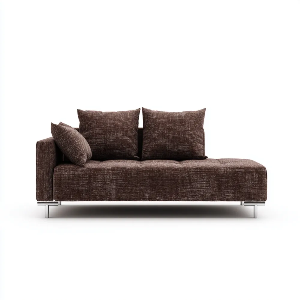 Canapé modulable tissu 200x90x75 cm - Marron - Design moderne