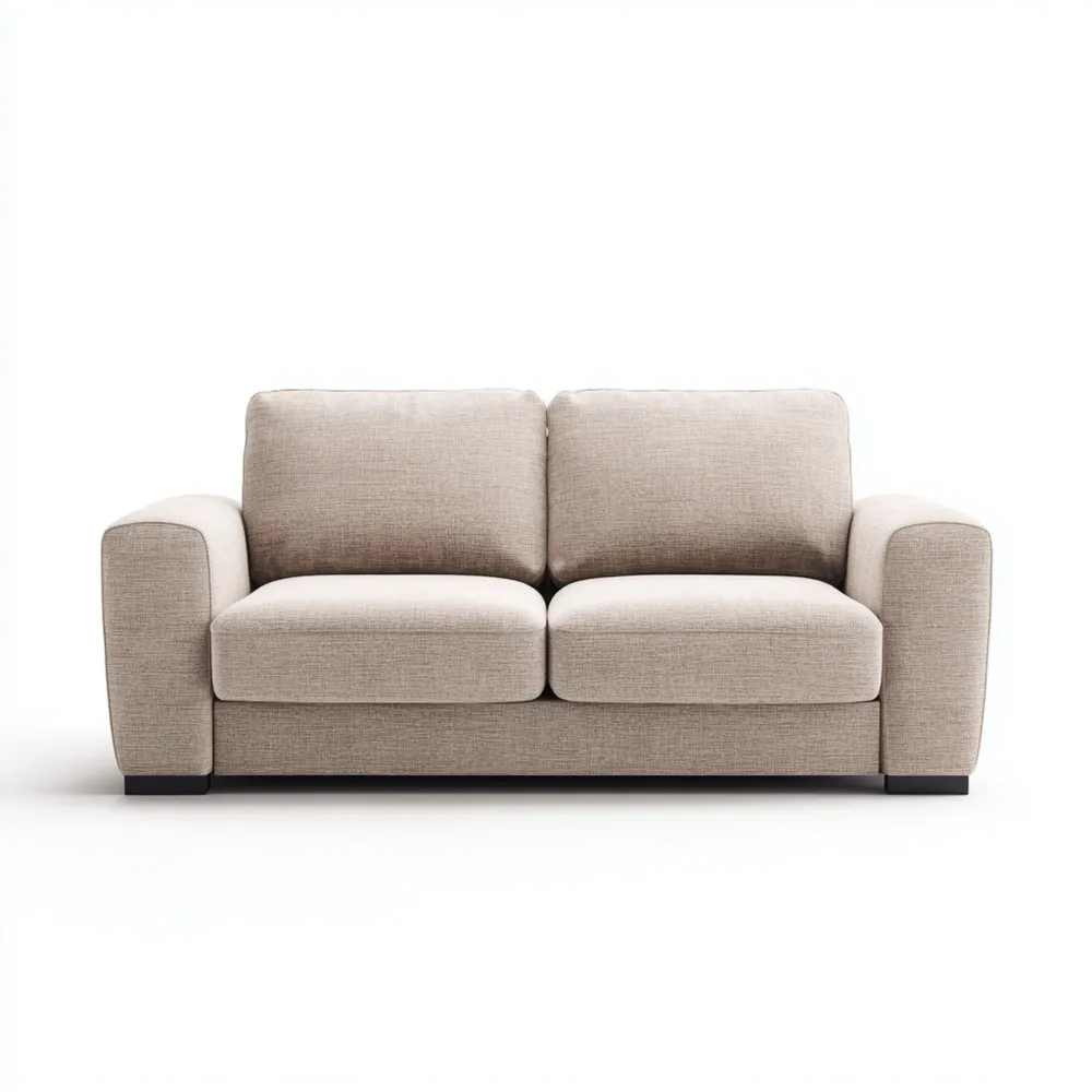 Canapé 2 places Tissu 150x85x90 cm - Beige