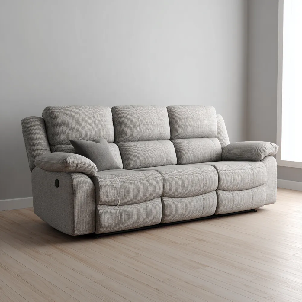 Divano a tre posti 200x90x100 cm - Beige - Stile moderno