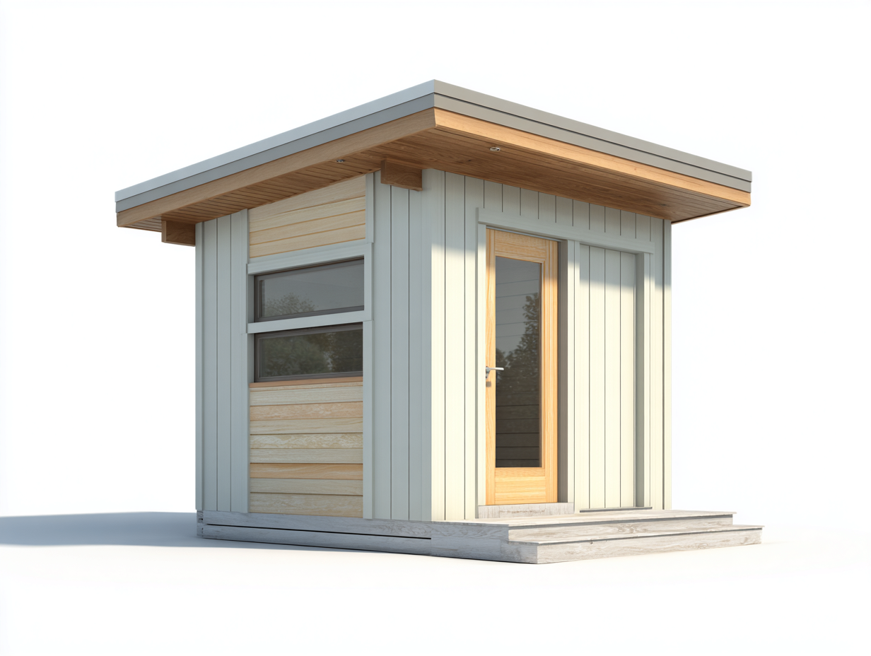 Casetas de jardín-madera tratada-240x200x230 cm-blanco/negro-moderno-Casaupshop