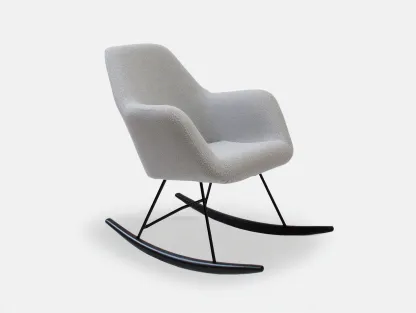 Mecedoras - tela-metal - 92x70x96 cm - gris claro - estilo moderno-Casaupshop