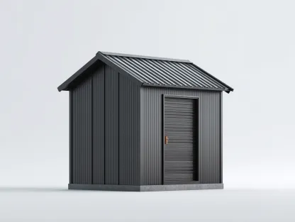 Casetas de jardín-acero galvanizado-215x155x198 cm-negro-moderno-Casaupshop