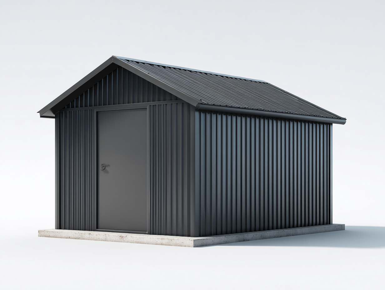 Casetas de jardín-acero galvanizado-240x180x205 cm-gris oscuro-moderno-Casaupshop