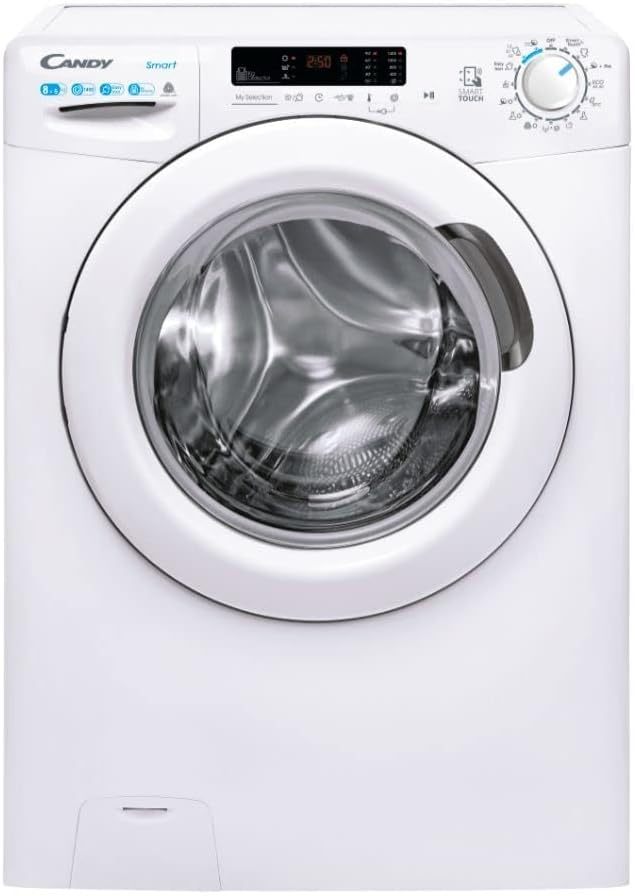 Candy Smart CSWS 4852DWE1-S Lavasecadora 8Kg/5Kg 1400RPM - NFC, 15 Ciclos, Vapor Easy Iron, Woolmark, Inicio Diferido 24H, Blanca-Cottauphut