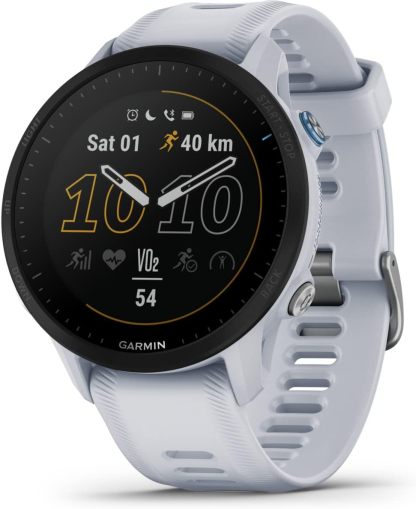Garmin Forerunner 955 Blanco, reloj GPS con pantalla táctil 1,3", 32 GB, Bluetooth, batería ion litio, sistema operativo Garmin-Cottauphut