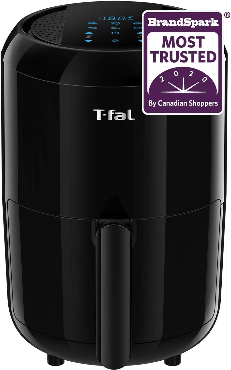 T-Fal EY301850 Easy Fry Compact Duo Precision 1,6L 1.69Qt Freidora de Aire Programable Táctil Negra-Cottauphut