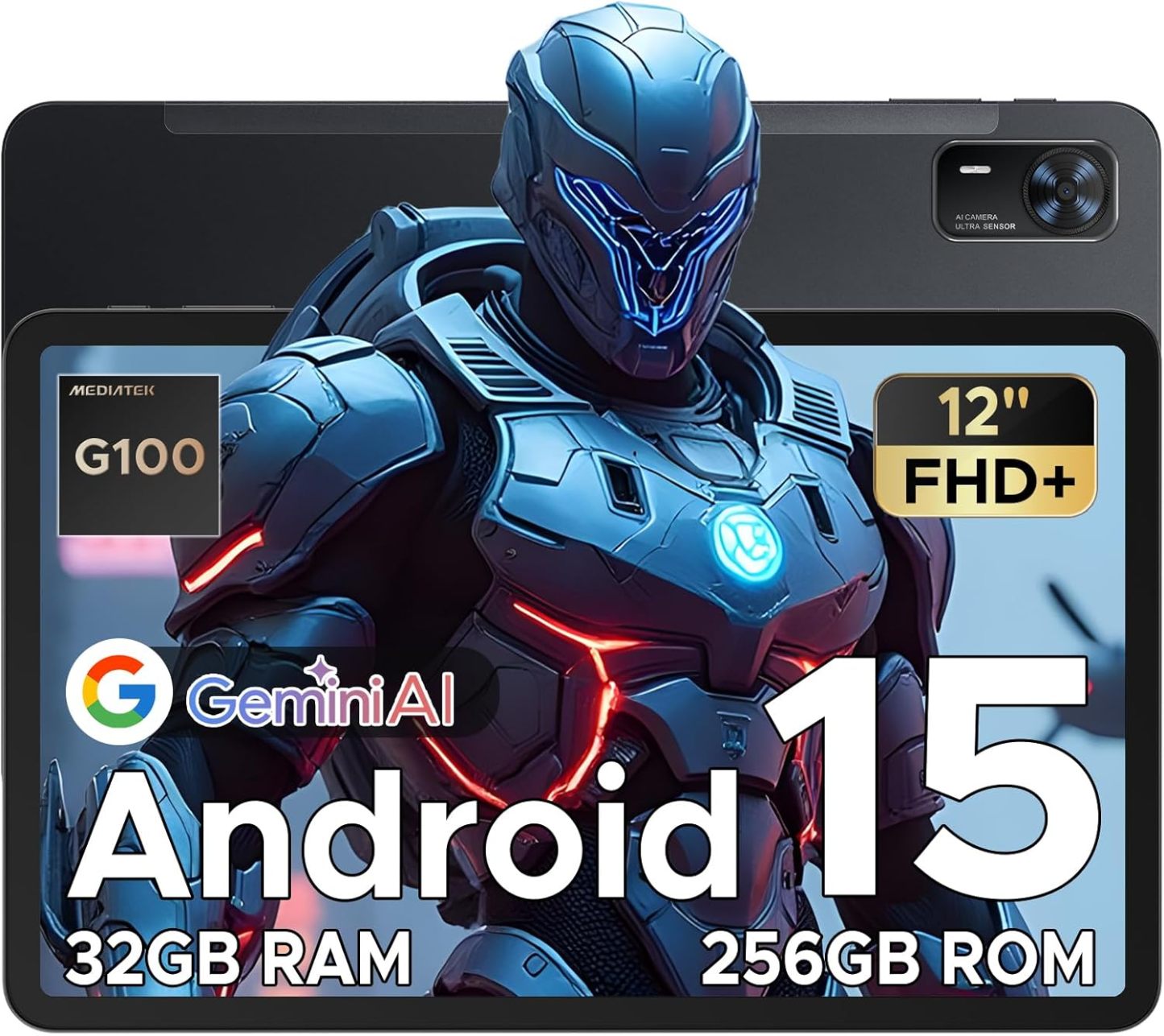 DOOGEE Tab E3+ 12" Android 15 Helio G100 32GB RAM 256GB 2TB TF 4G Dual SIM 8800mAh Negra-Cottauphut