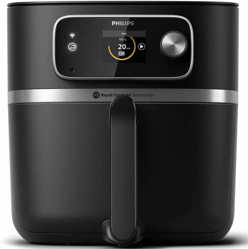 Philips 7000 Series HD988090 – Freidora de Aire Caliente, 8,3L, 2200W, Negro, Acero Inoxidable-Cottauphut