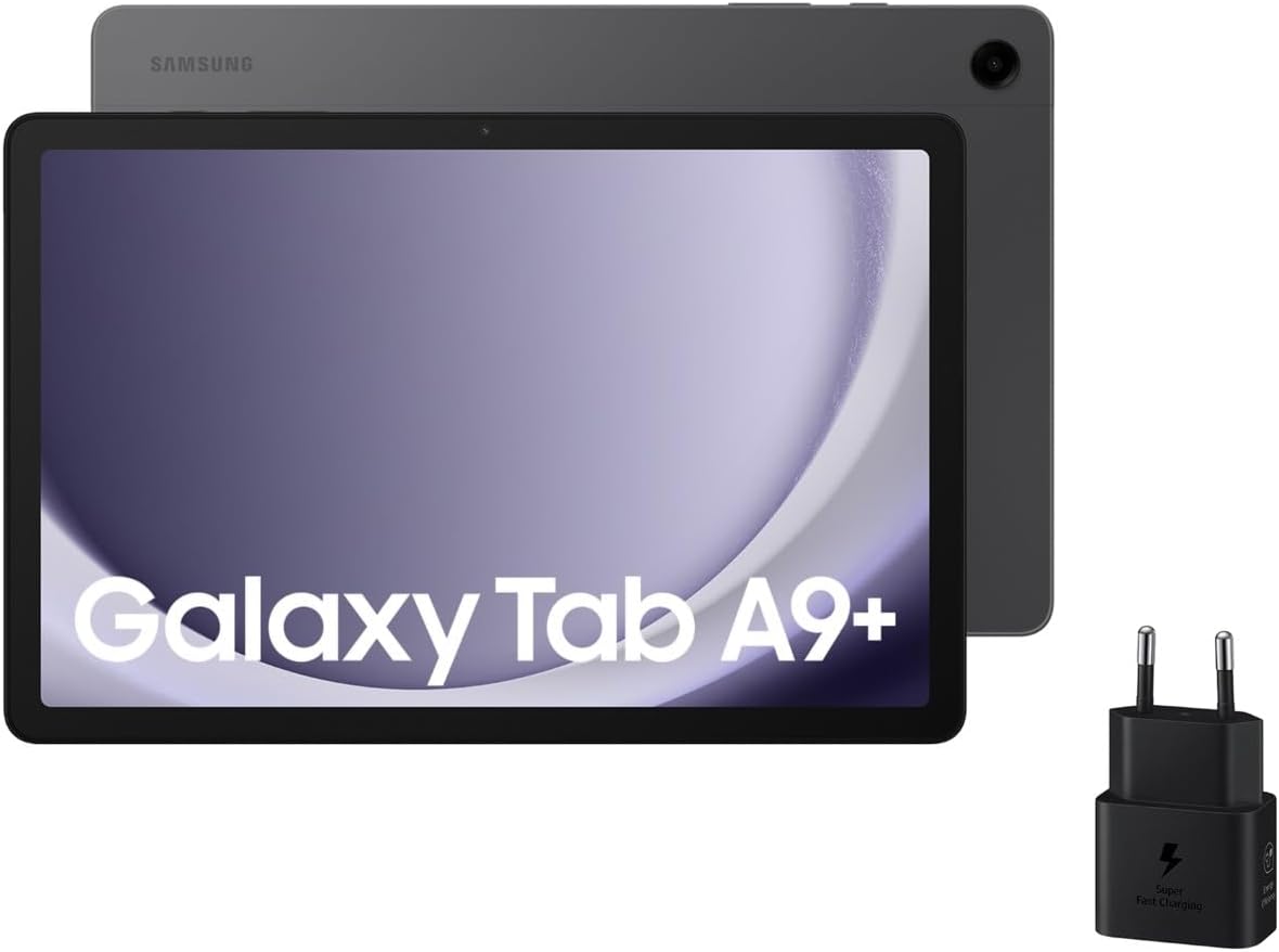 Samsung Galaxy Tab A9 11" 128GB 8GB RAM WiFi Pantalla 1920x1200 Sonido 3D Gris Oscuro Versión Española-Cottauphut