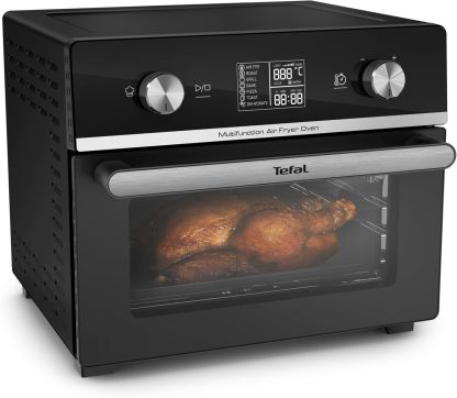 Tefal FW6058 – Freidora de Aire Caliente Multifunción y Horno Multifunción, 20L, 10 Programas Automáticos, Pantalla Táctil Digital, Ahorro de Energía, Incluye Accesorios, Negro-Cottauphut