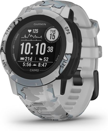 Garmin Instinct 2S Camo Reloj inteligente con GPS integrado, resistente al agua, funciones deportivas, pulsioximetría y puntuación de sueño, notificaciones smartphone, Gris, reacondicionado-Cottauphut