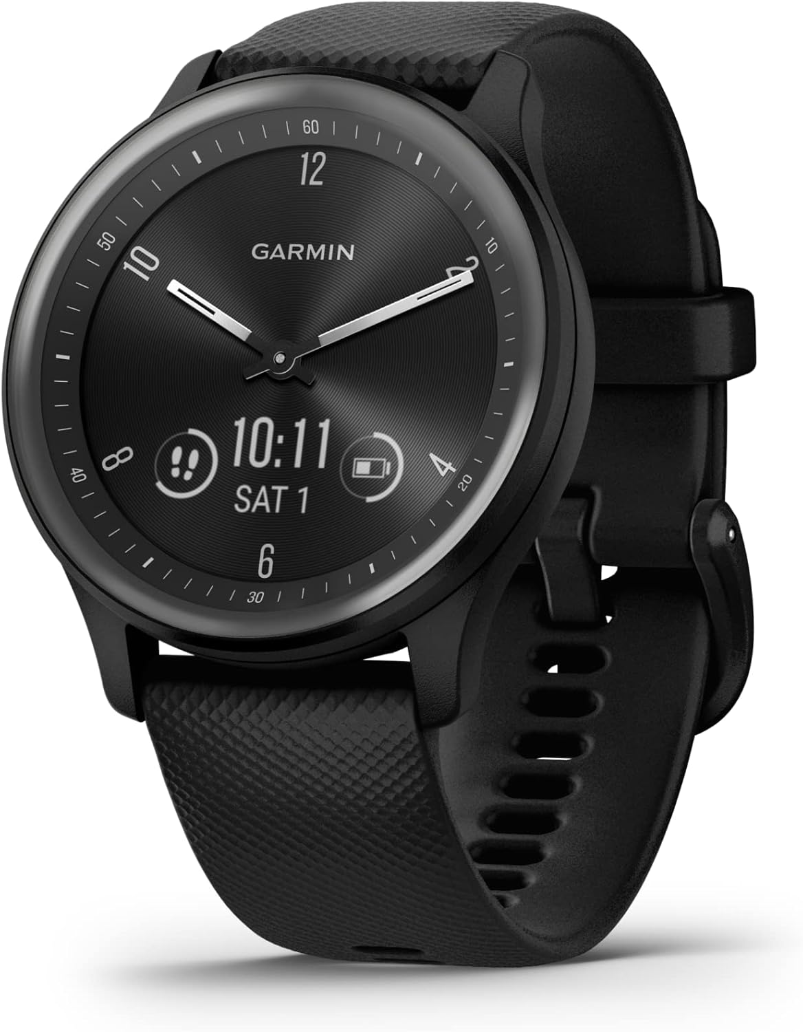 Garmin Smartwatch Monitor de Actividad Unisex Adulto, Negro, talla M, GPS vía smartphone, 64 GB, resistente al agua, Bluetooth Smart y ANT+-Cottauphut